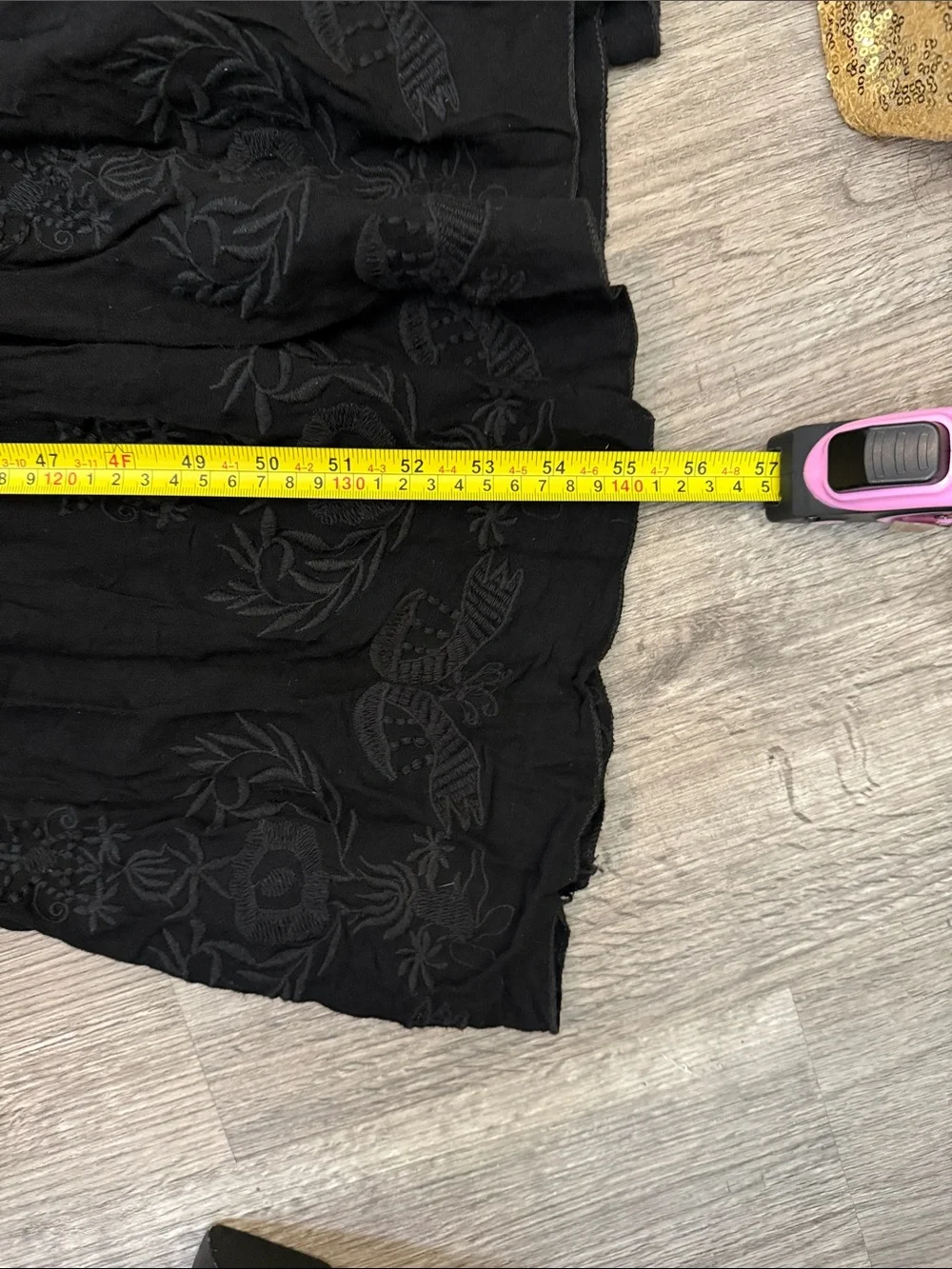 Black Embroidered Tiered Maxi Dress - Elegant Longline Style